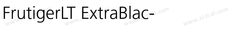 FrutigerLT ExtraBlac字体转换